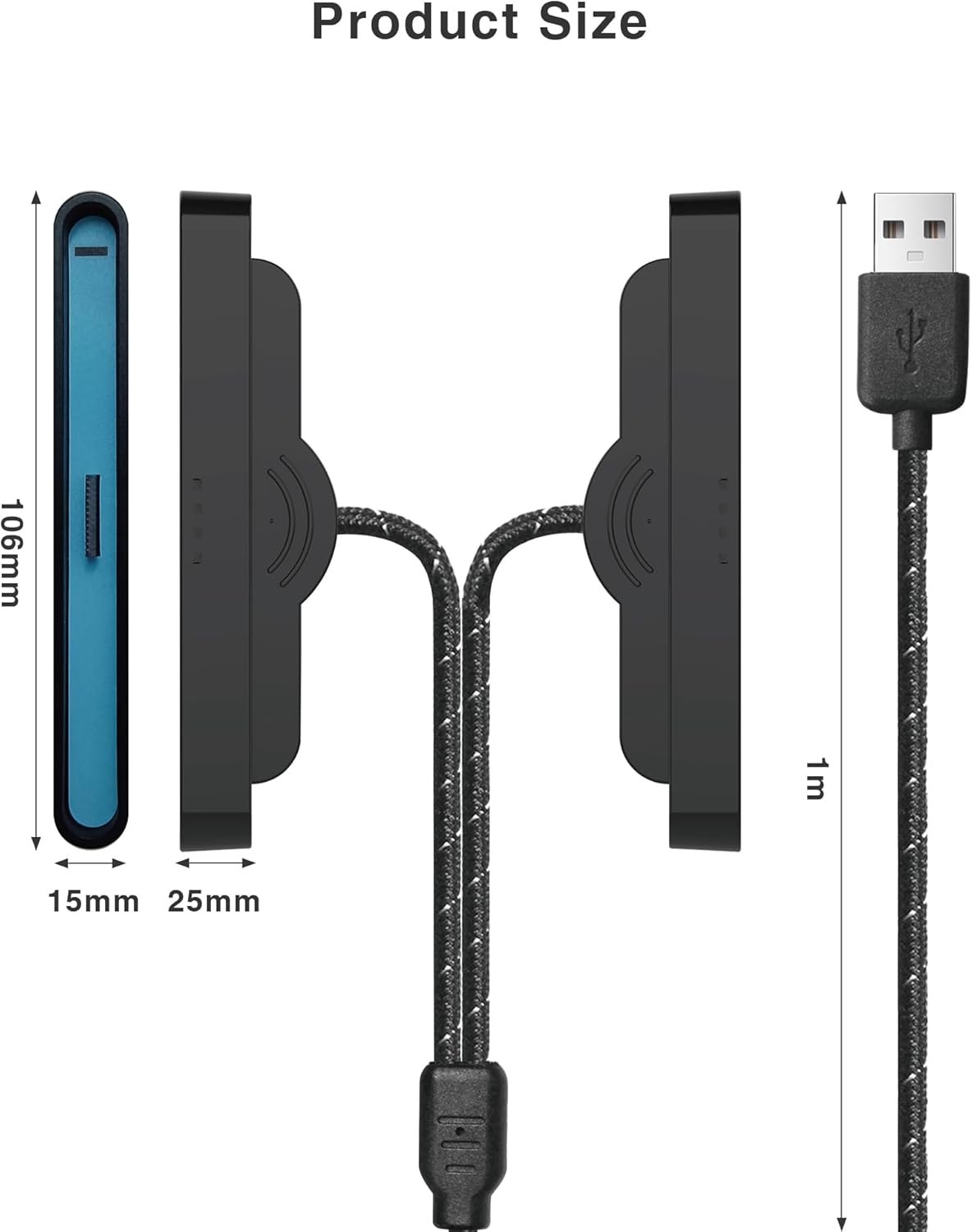 Magnetic Charging Cable for Nintendo Switch 2, Fast USB Charger Cord Accesories Nylon Braided High-Speed Replacement Accessory - Image 7