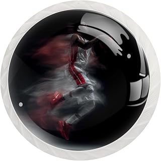 12 Pack Sports Men Basketball (2) Kitchen Cabinet Knobs Drawer Knobs Door Dresser Handles for Personalized Gifts Great