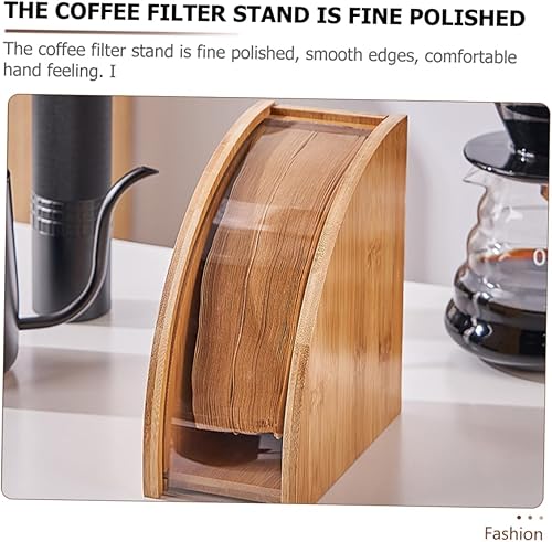 Miniatura 7 de BESTonZON Escritorio con organizador resistente al desgaste Soporte de mesa con forma de soporte para almacenamiento de madera Cono duradero Polvo