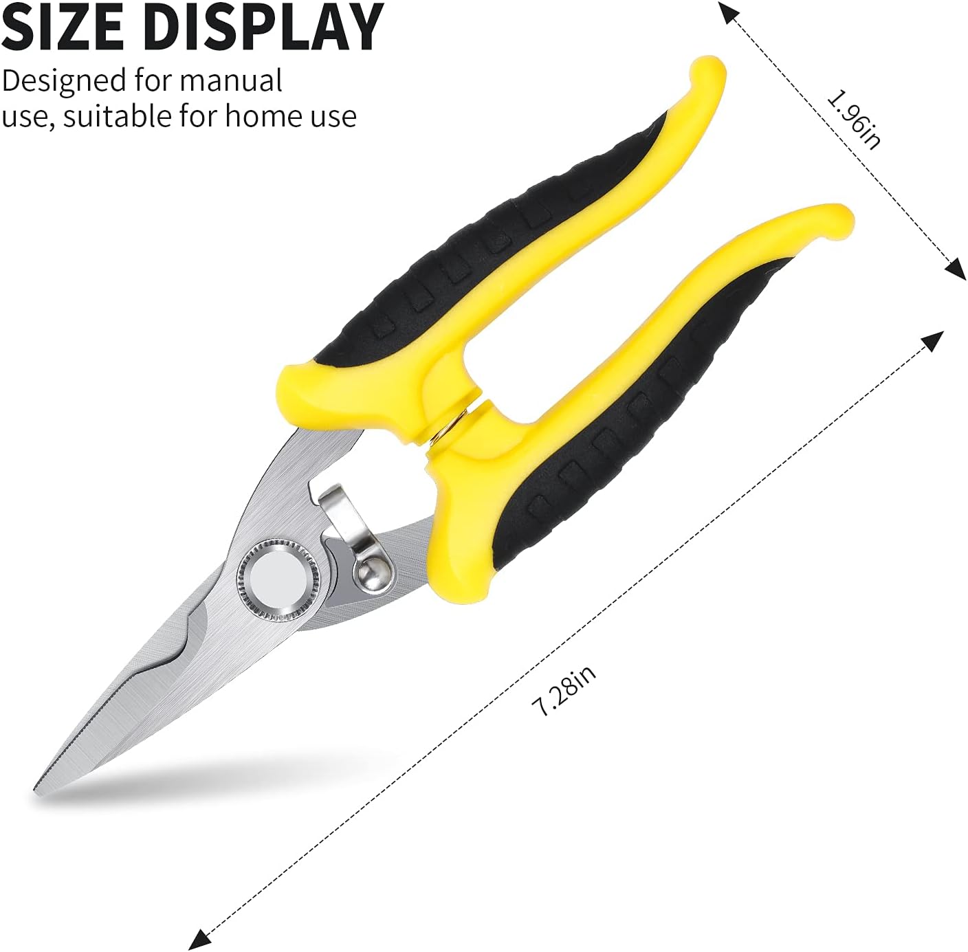 Scissors Heavy Duty, Shears, Multifunction Heavy Duty Scissors, Easily Portable Utility Scissors for Working Technicians, Electricians, Stainless Steel Tool Industrial Shears for Household. : Tools & Home Improvement