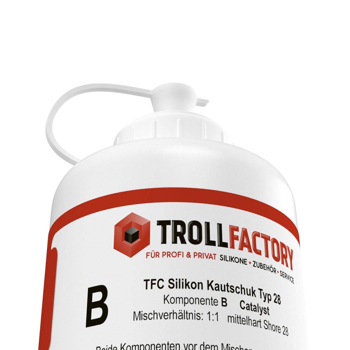 TFC Troll Factory Silikon Kautschuk Typ 28 Abformsilikon mittelhart 1:1 RTV NV Dubliersilikon 1kg