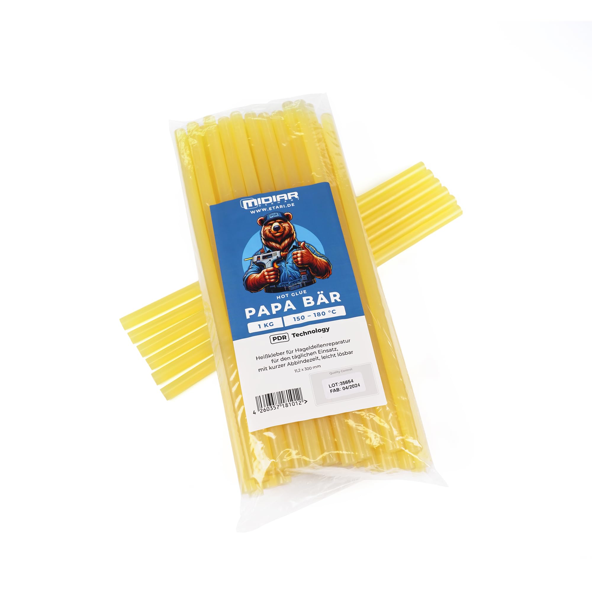 Colla a caldo Papà Orso, delicata sulla vernice, colla a smalto appositamente progettata per la riparazione dei danni alla grandine, strumenti PDR, PDR Tools per colla a caldo 1 kg