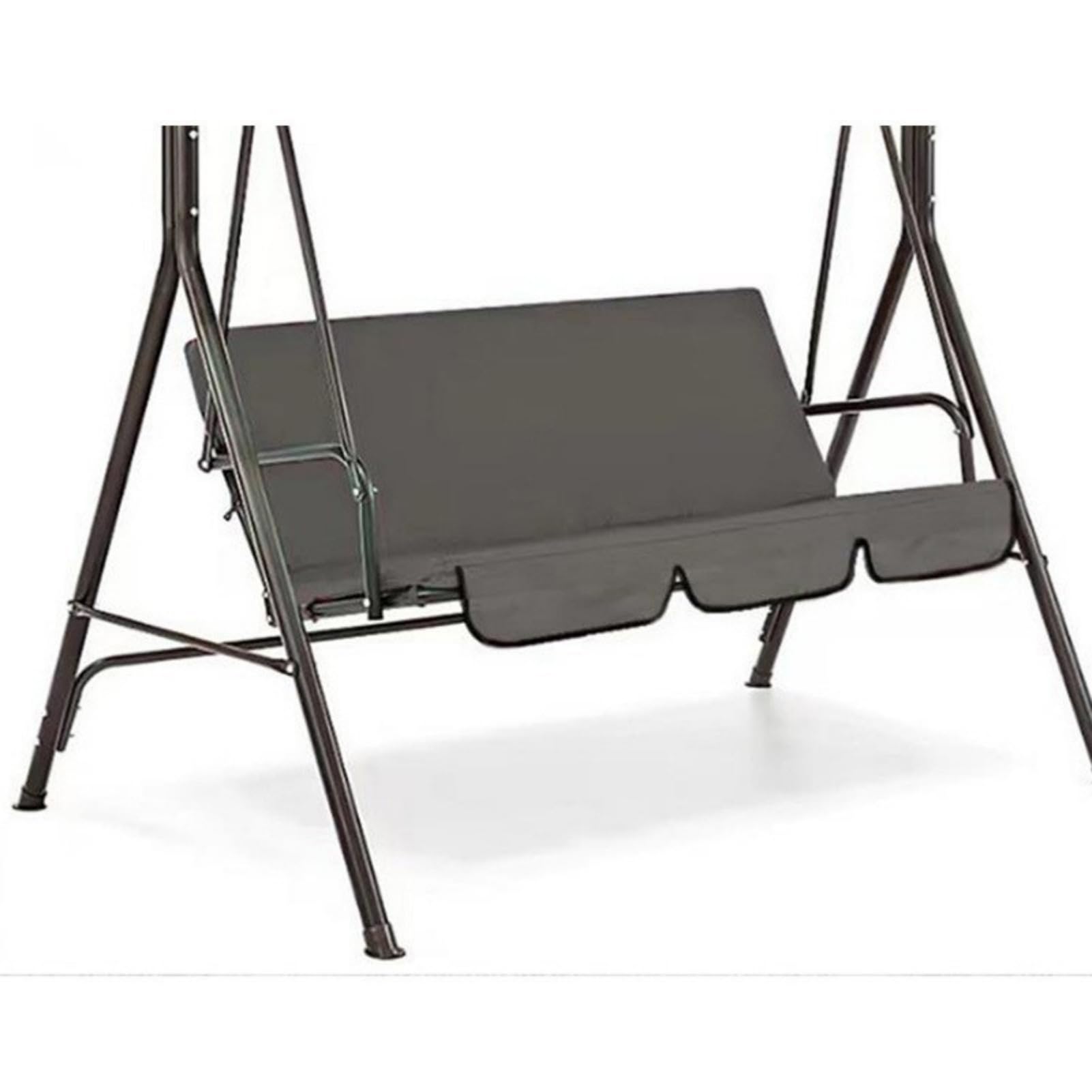 Funda impermeable para balancín – tafetán de poliéster 190T (150 x 150 cm) – Funda de repuesto para balancín de jardín de 3 plazas – resistente a los rayos UV, ligera y plegable (gris)