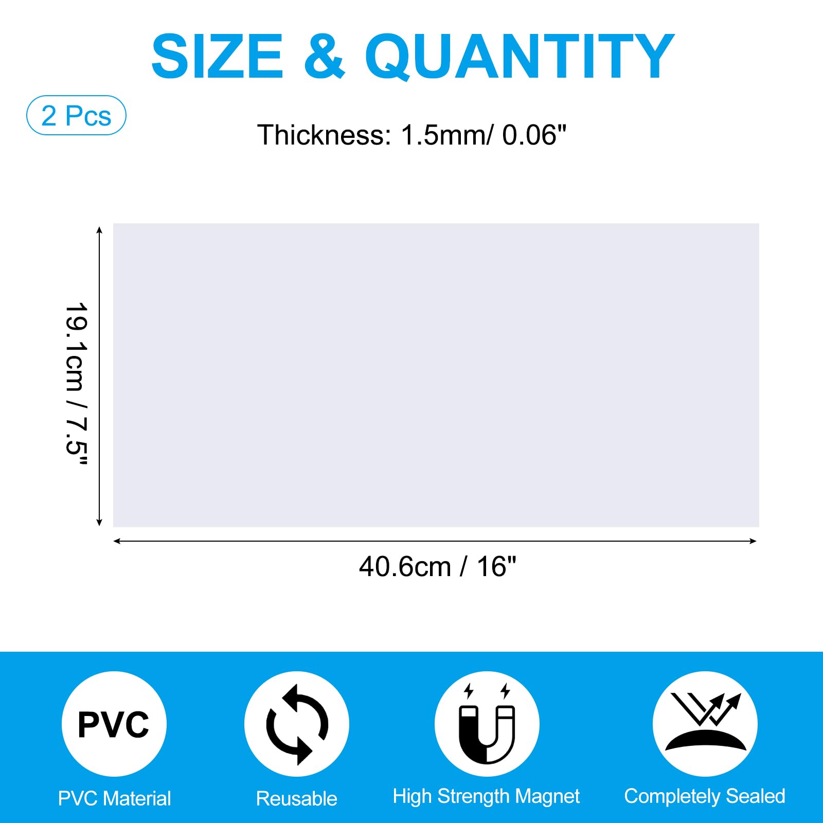 PATIKIL 16"x7.5" Magnetic Vent Cover - Image 2