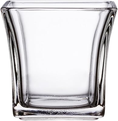 Anchor Hocking 99005 4-Inch Flared Square Votive Candle Holder, Pack of 6
