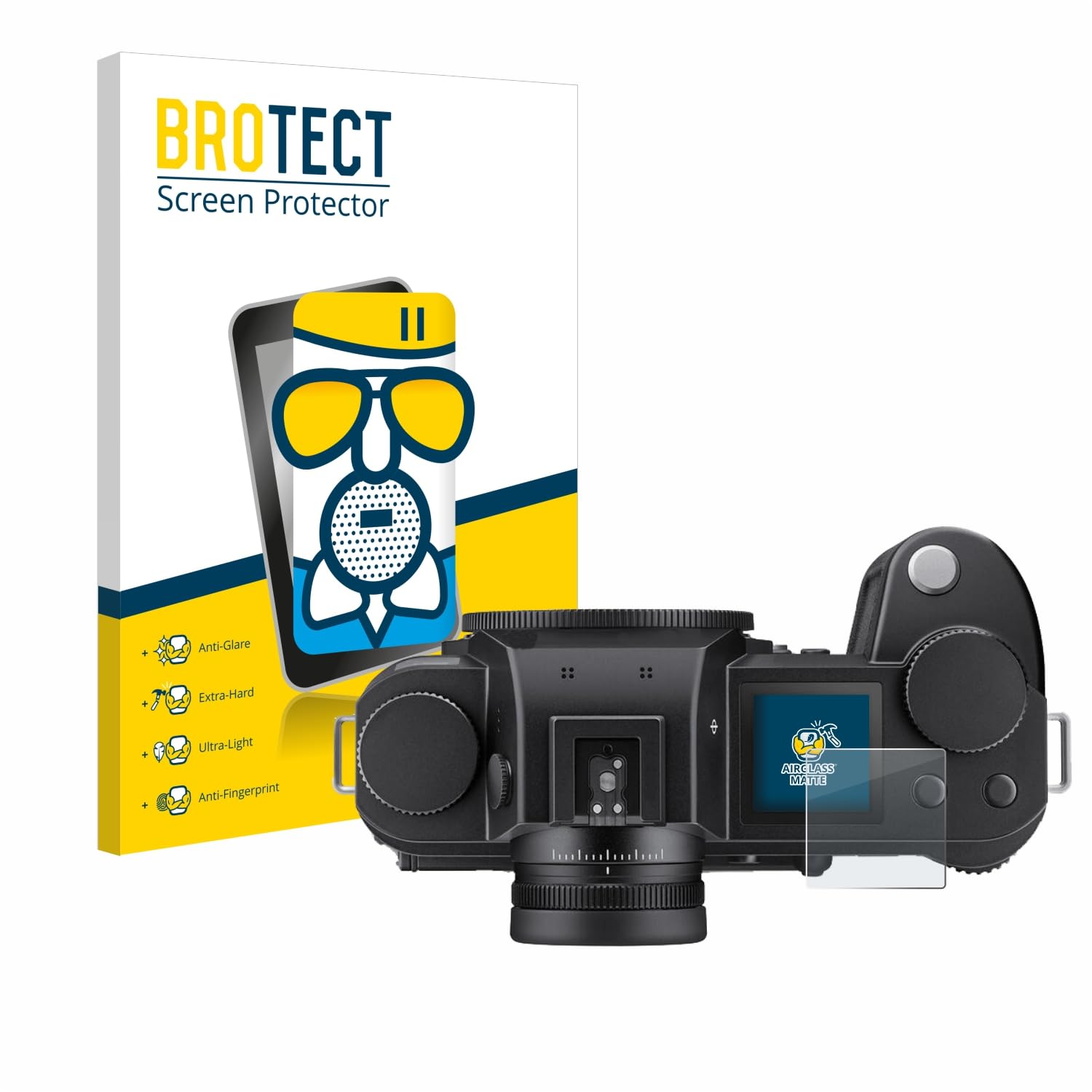 brotect Anti-Glare Glass Screen Protector Matte for Leica SL3 (top plate display) - Anti-Scratch 9H Protection Film