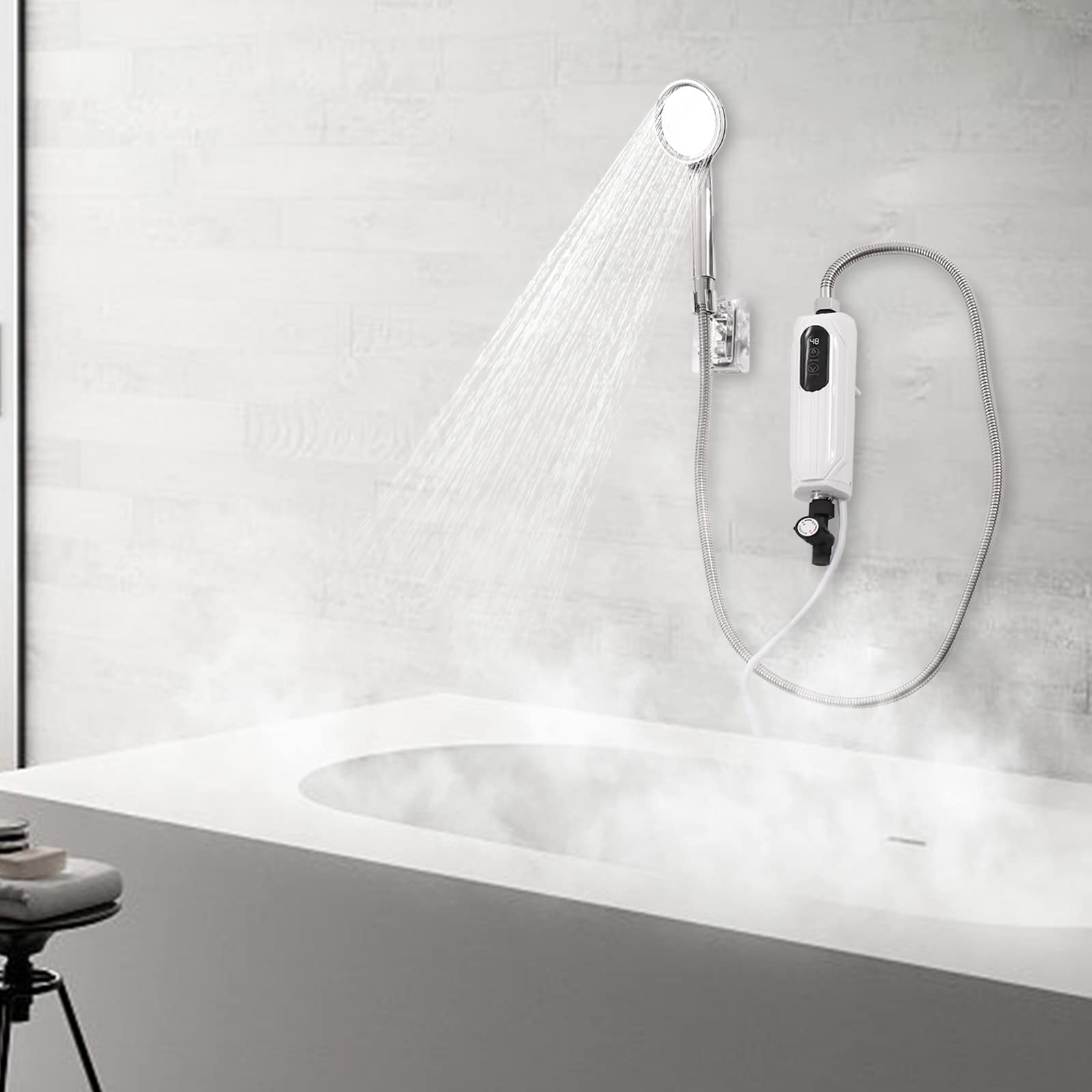 Scaldacqua Istantaneo A Parete 5,5kW Con Touch E Display LED – Per Cucina E Lavabo, Niente Serbatoio