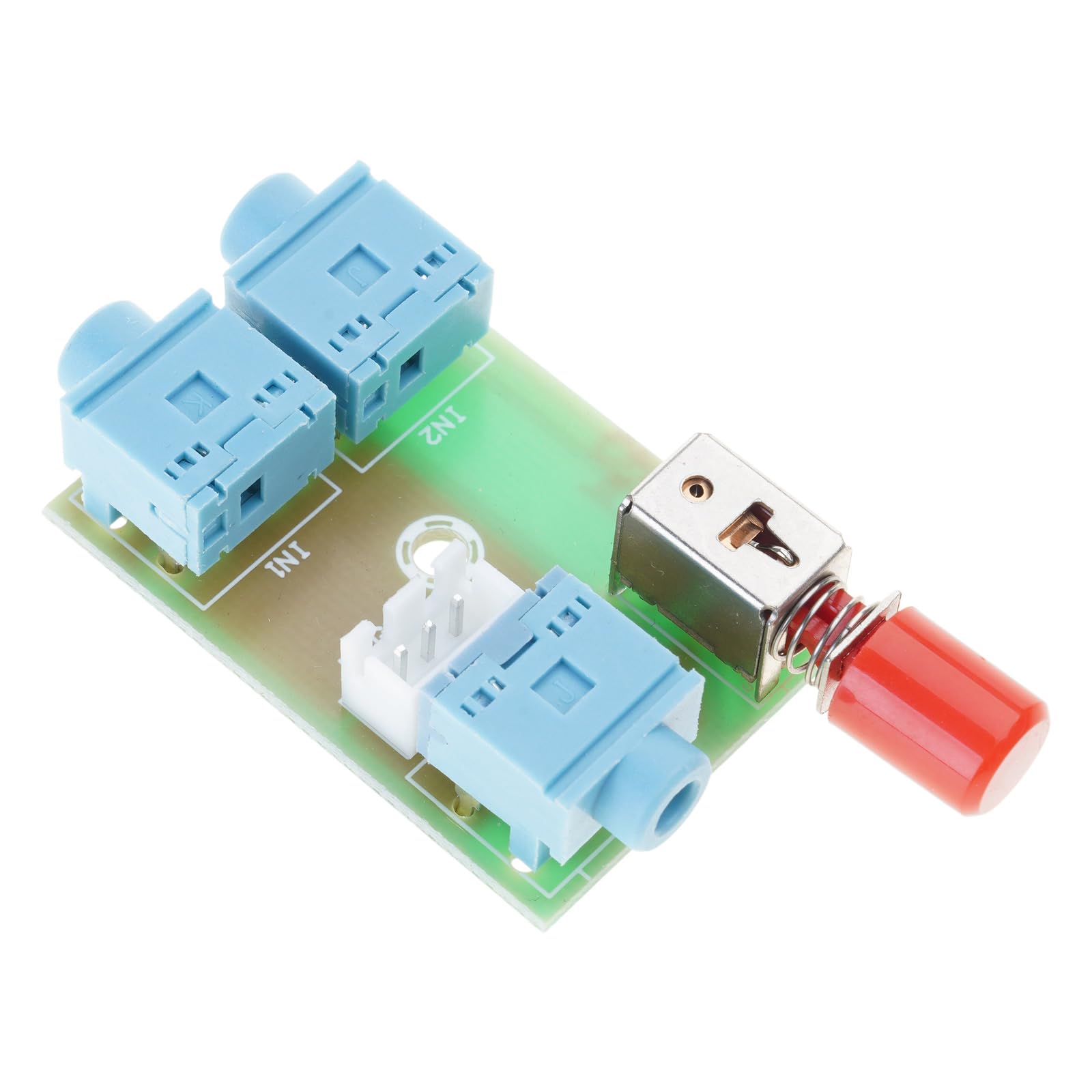 Shurhome Manual Control Music Switches Board for 3.5mm Device Signals Transfer Selection Splitter Module Stable Switcher