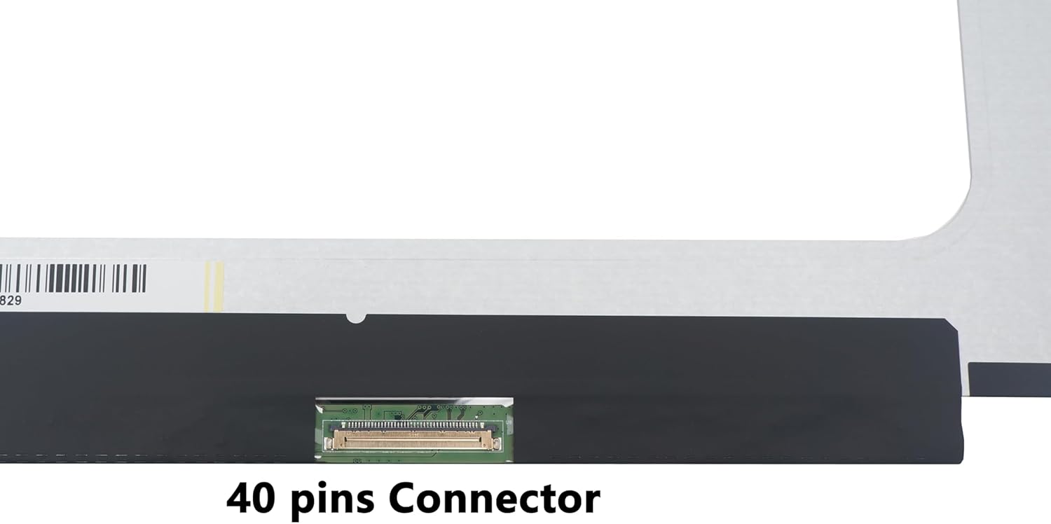 15.6" LCD Touch Screen Replacement for NT156WHM-T03 V8.0 V8.1, HD 1366x768 Glossy On-Cell Touch Display, 40-Pin Laptop Screen