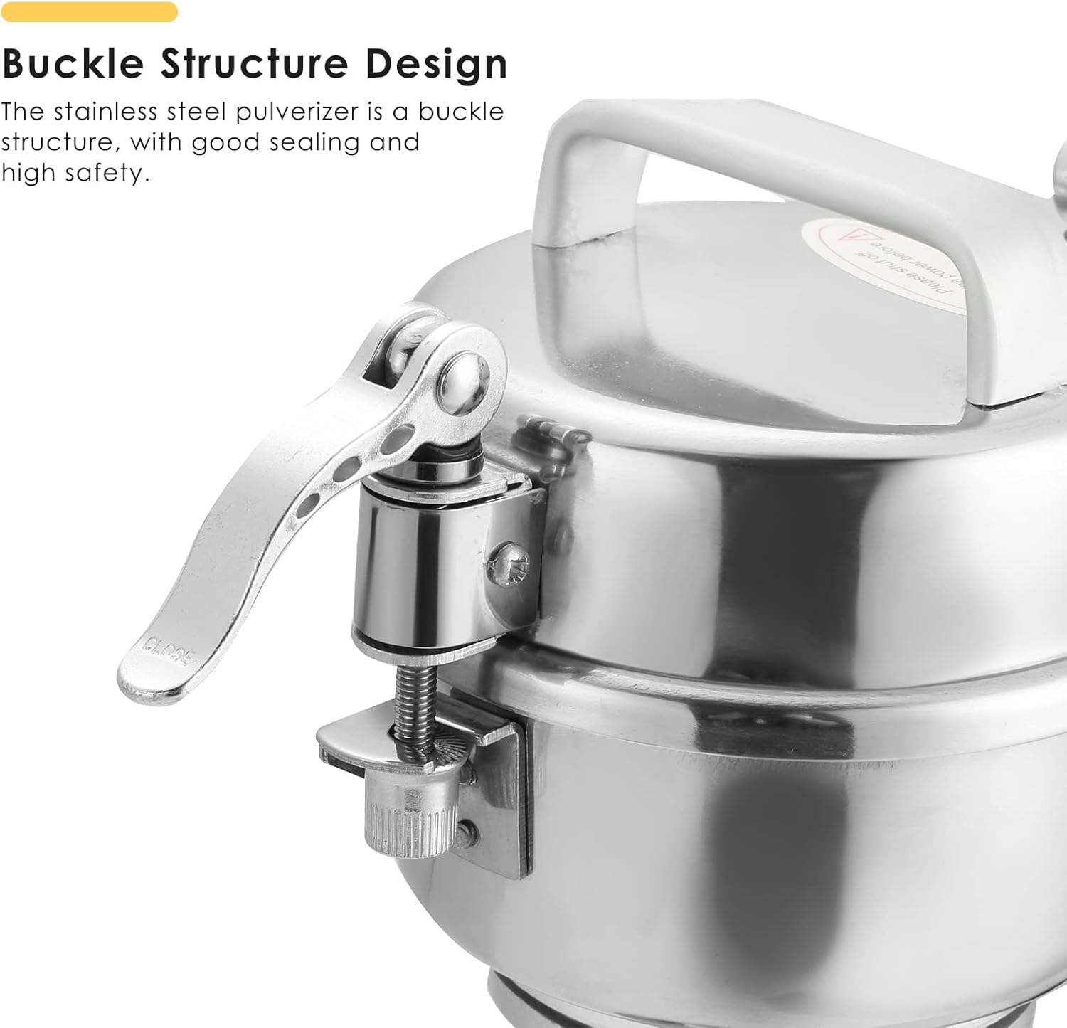 MYFULLY Electric Grain Mill Grinder High Speed Stainless Steel Pulverizer Mill Grinding Machine Cereals Corn Medicine Pearl Seasonings Spices Commercial Grade for Kitchen Grinding Machine (150g)