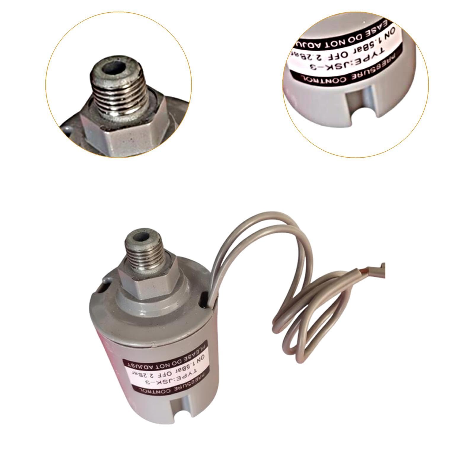F Fityle Interrupteur de Pompe de surpression, contrôle de Pression, Facile à Installer, Stable et Pratique, Interrupteur de Pompe à Eau pour Le pompage, Externe 12.5 Mm