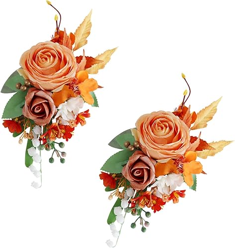 Decoración de flores de bolsillo para novios, novios, novios, damas de honor, hombro, ramillete floral, flores artificiales de boda para padres de