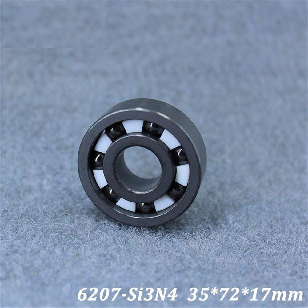 JIYAMI'EN EL-Zhou 6207 6207CE Pleine roulement en céramique (1 PC) Si3N4 Matériel Tous Nitrure de Silicium céramique roulements à Billes 35 * 72 * 17 mm