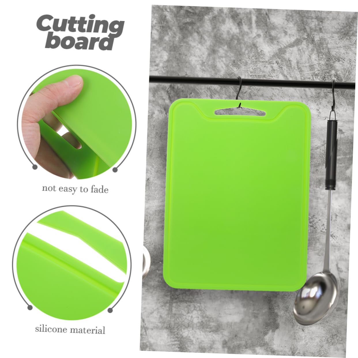 IMIKEYA Tabla de Cortar de Silicona Plegable Cuadrada, 2 Unidades