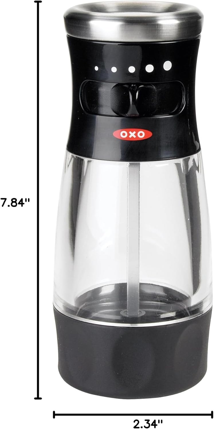 OXO Salt Grinder, Clear, Black, One size