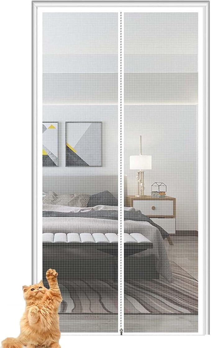 Moustiquaire pour chatière anti-insectes 90x200cm avec fermeture éclair