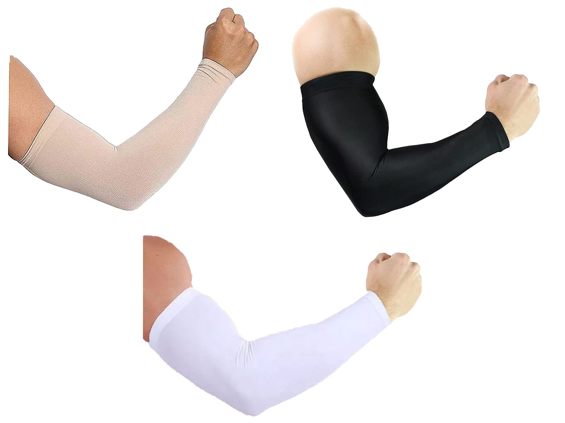 nilman Armsleeve for men &women girl and boy Cotton cool uv-Protection Handsocks unisex driving hiking sports biking cycling sunburn dust pollution protection freesize 3 pair (Multicolour)-picture-25