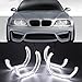 Car Headlamp Headlights Bright for DTM Style Angel Eyes Rings for BMW E46 for M3 Coupe for Convertible 1999 2000 2001 2002 2003 2004 2005 2006 Xenon Headlight
