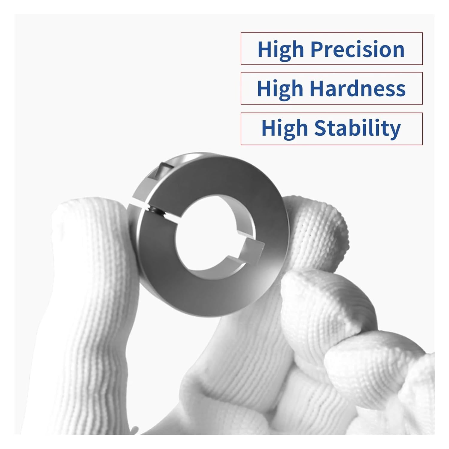 4pcs Shaft Collar Aluminum Clamping Collars 10mm Bore Size, 30mm OD with M4 Set Screw, 10mm Thickness