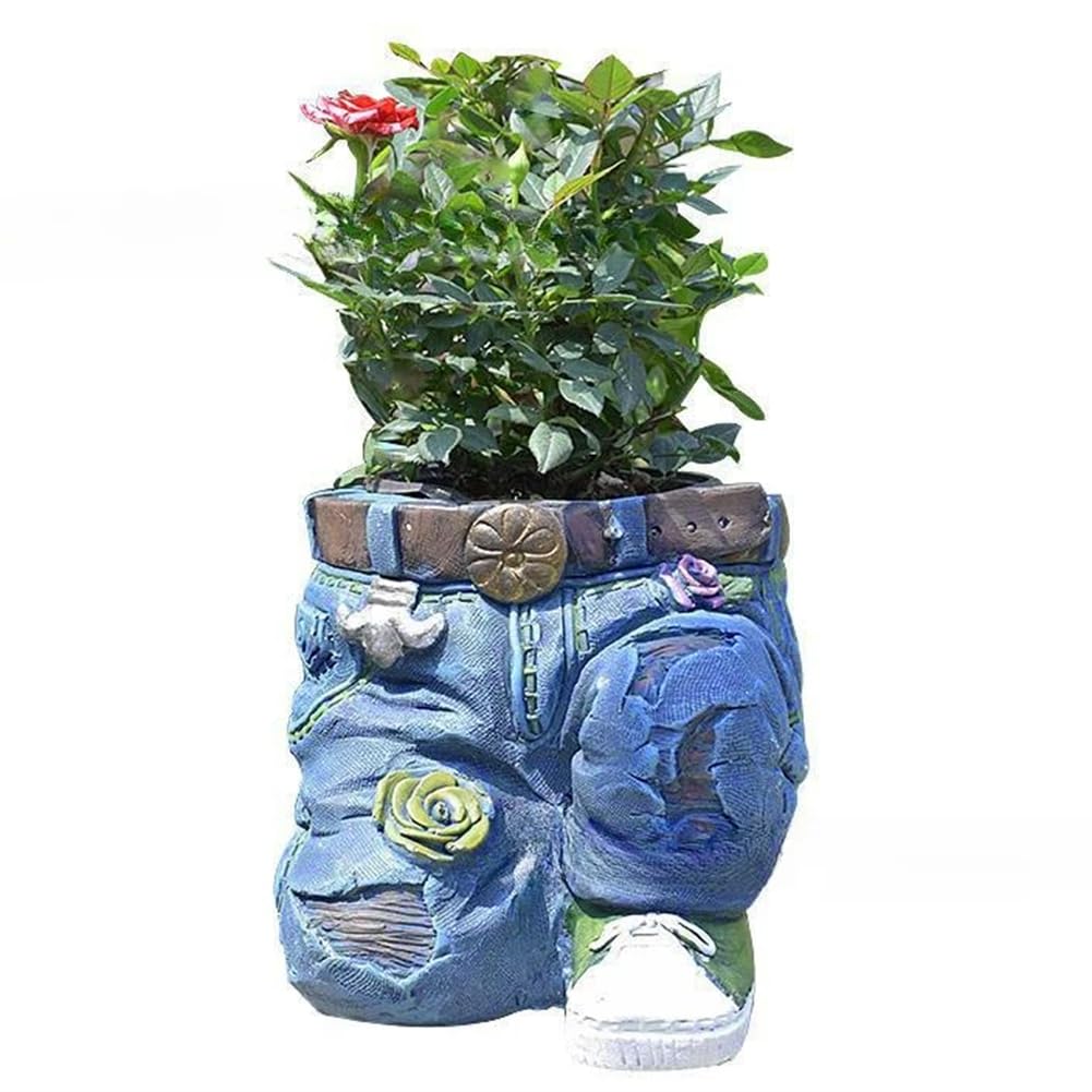 CTRLZS Cute For Indoor Outdoor Plants, Small Decorative Succulents Pot, Resin Cactus Planter,B