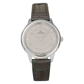 オメガ OMEGA デビル プレステージ 434.13.28.60.60.001 De Ville Prestige 27.5 mm, ステンレススティール レザー