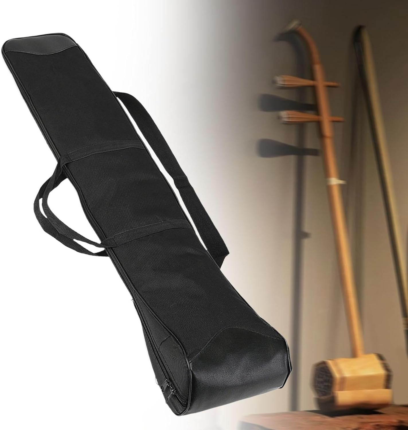 Erhu Bag Padded Shockproof Thickened Carrying Bag for Chinese 2 Strings Violin Traditional Instrument Urheen Travel Case