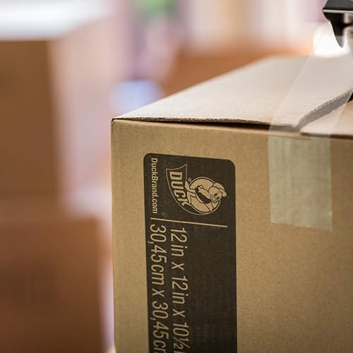 Miniatura 8 de Duck paquete de 3 cintas de embalar transparentes de máxima resistencia, 1.88 pulgadas X 54.6 yardas (241510)