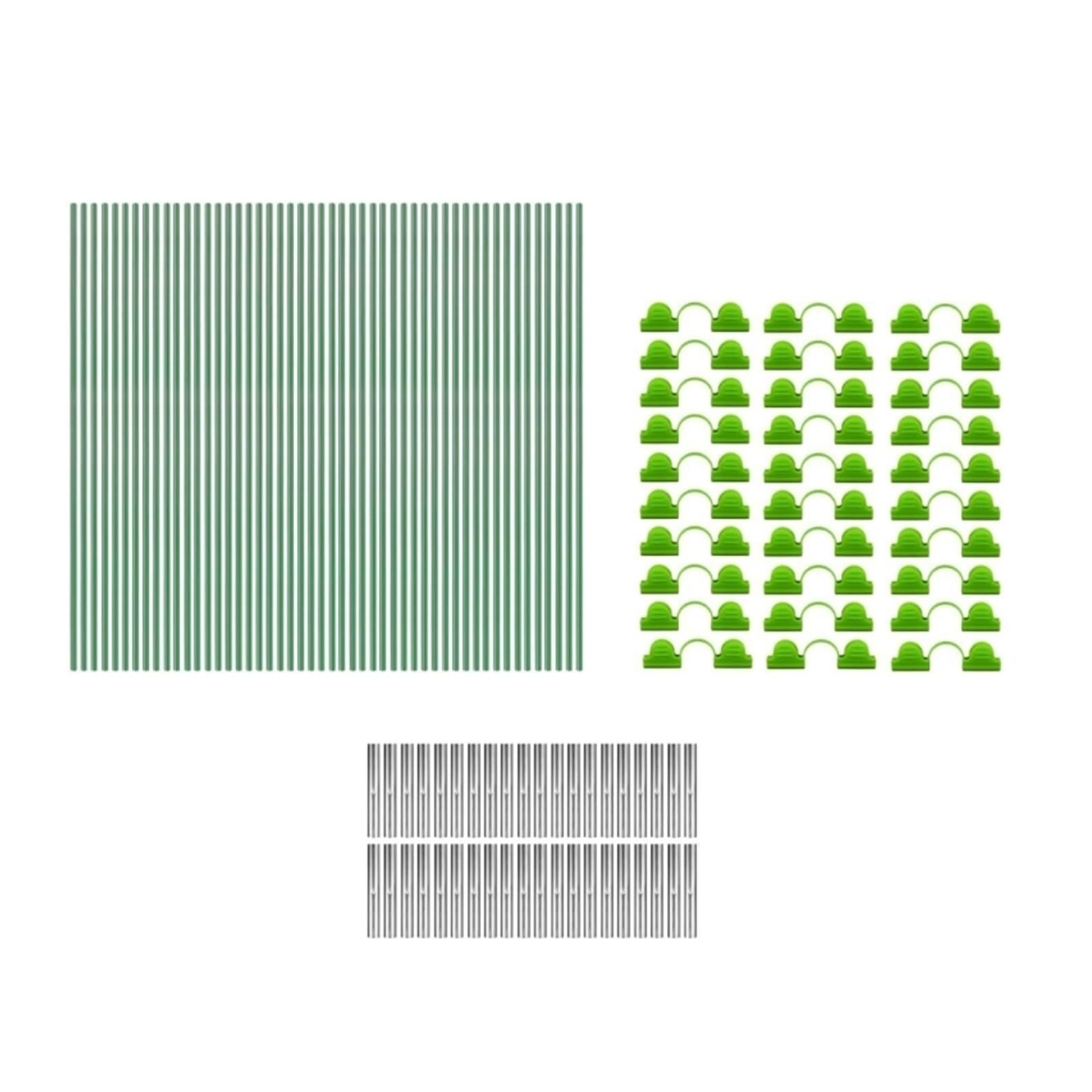 Archi per Serra Orto Serra a Tunnel for la Coltivazione di Fiori a Cerchio, Telaio in Fibra di Vetro for reti da Giardino, aiuola rialzata, Ombra for Piante(50PCS)