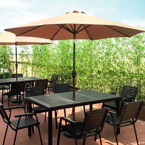 Miniatura 7 de Prudiut Juego de 2 anillos y tapas para sombrilla de mesa de patio de 2 pulgadas, juego de 2 tapones y tapas estándar para agujero de sombrilla