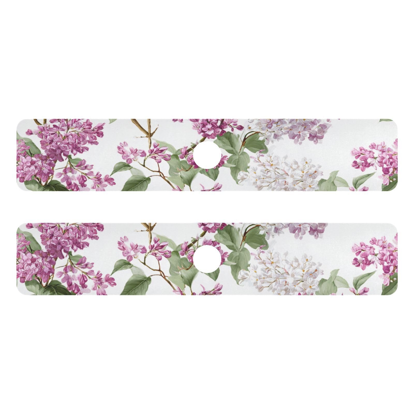 White Pink Lilac Kitchen Sink Splash Guard Faucet Mat Diatomite Absorbent Pad for Bathroom RV 30x5.4in 2PCS water