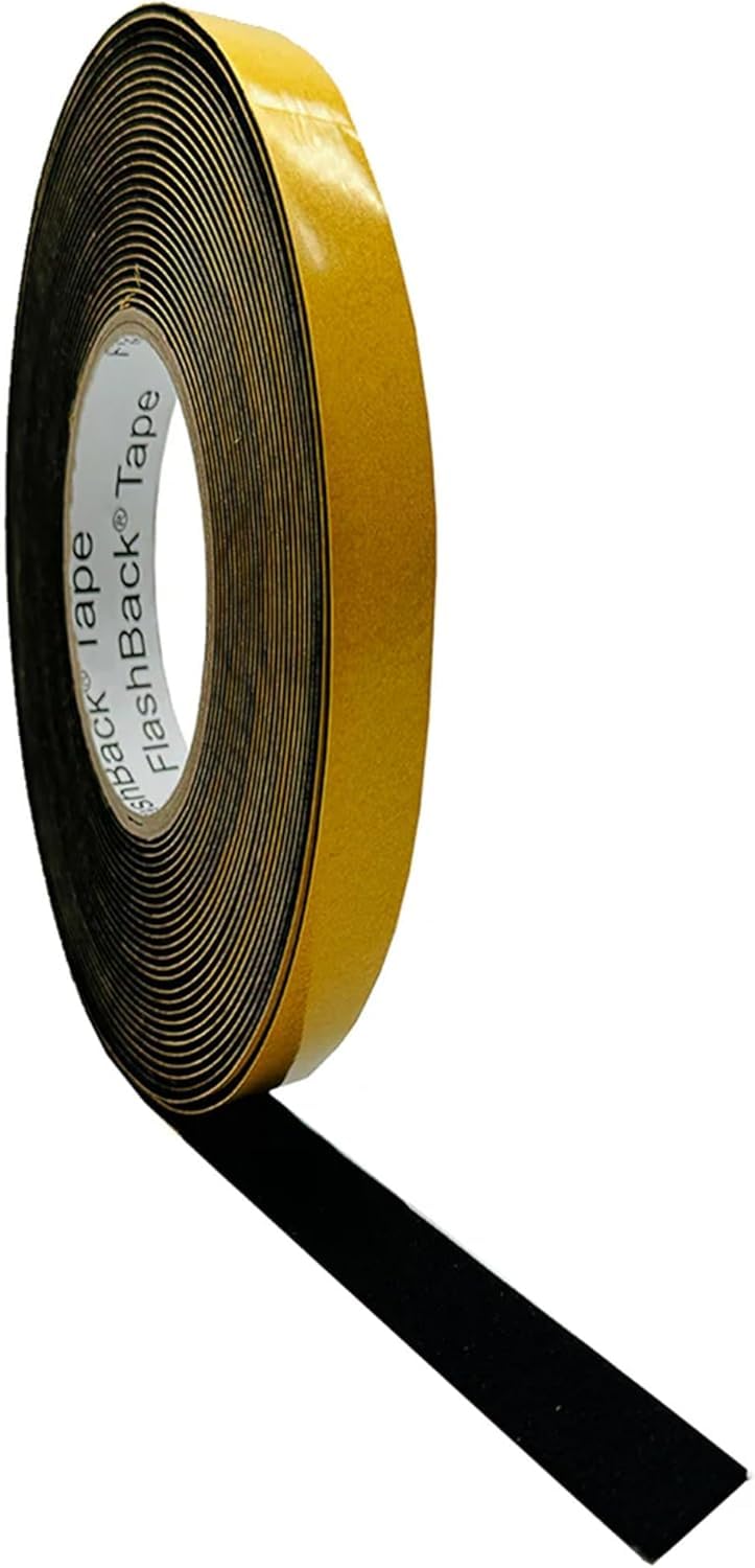 Flashback Black 2Mm Thick - Self-Adhesive Epdm Neoprene Substitute Sponge Strip (10Mm Wide)