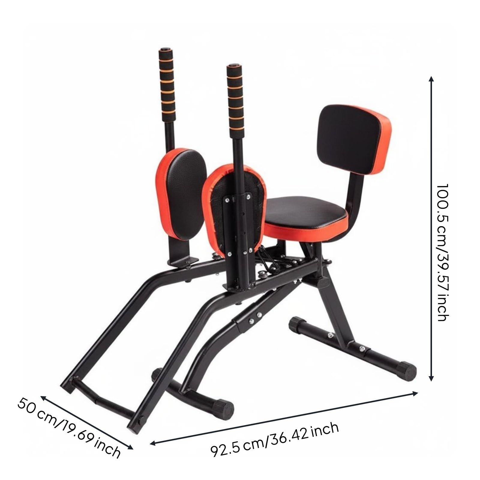 Harilla Máquina de Entrenamiento de Cadera 2 en 1 Abductor Aductor Glúteos Muslos con Regulación de Altura y Asiento Acolchado Enfoque en Cadera y Muslos