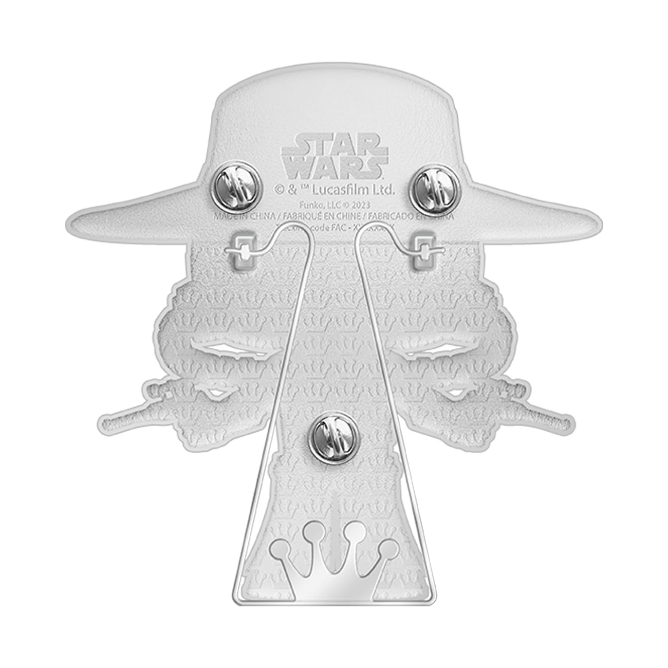Funko Group POP! Large Enamel Pin Star Wars: Clone Wars - Cad Bane - Star Wars Enamel Pins - Cute Collectable Novelty Brooch - do plecaków i torebek - pomysł na prezent - Official Merchandise