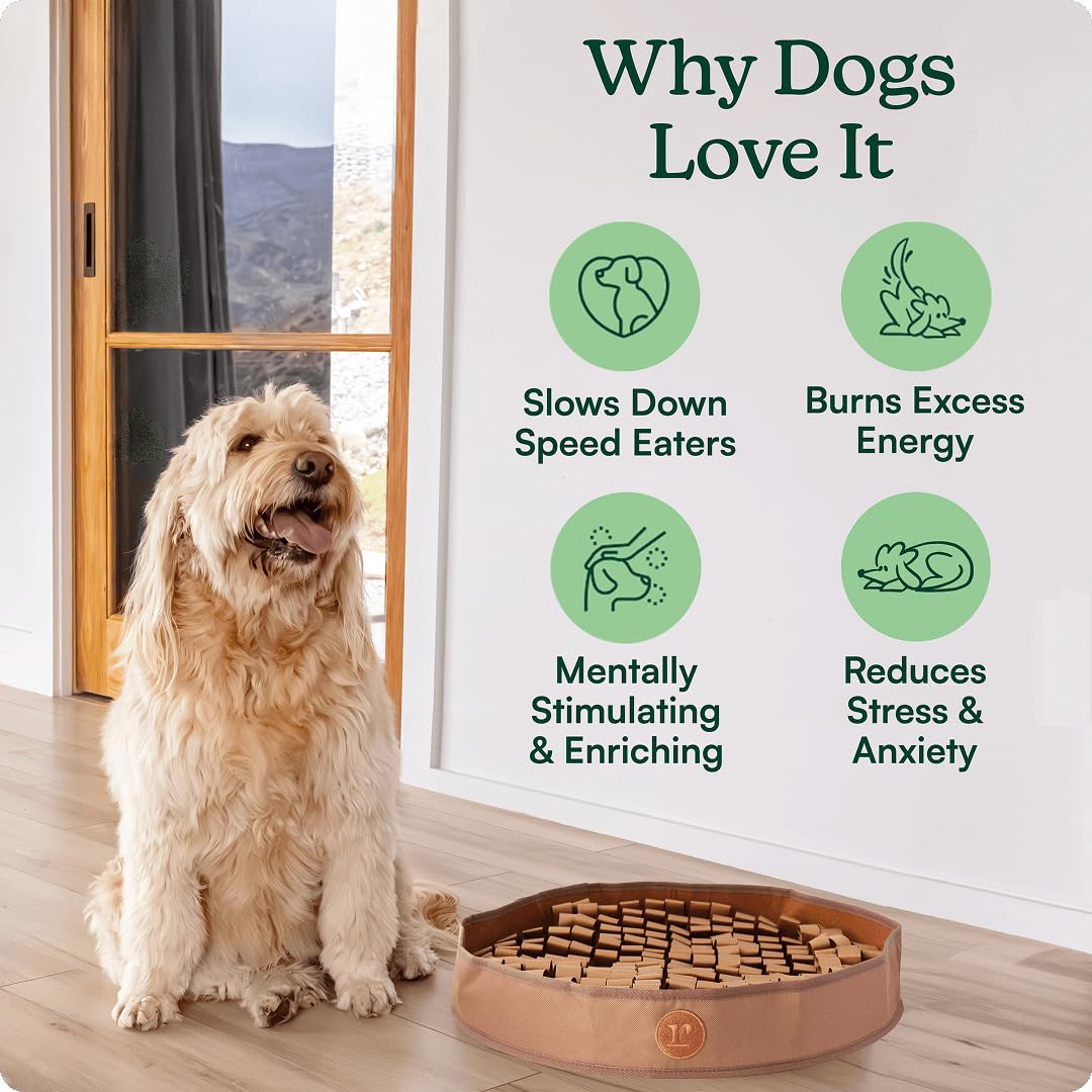 Reggie Tapete estimulante para perros | Alivia la velocidad de alimentación, el aburrimiento, el estrés | Aprobado por veterinarios e ideal para todas las edades, razas de perros y tamaños