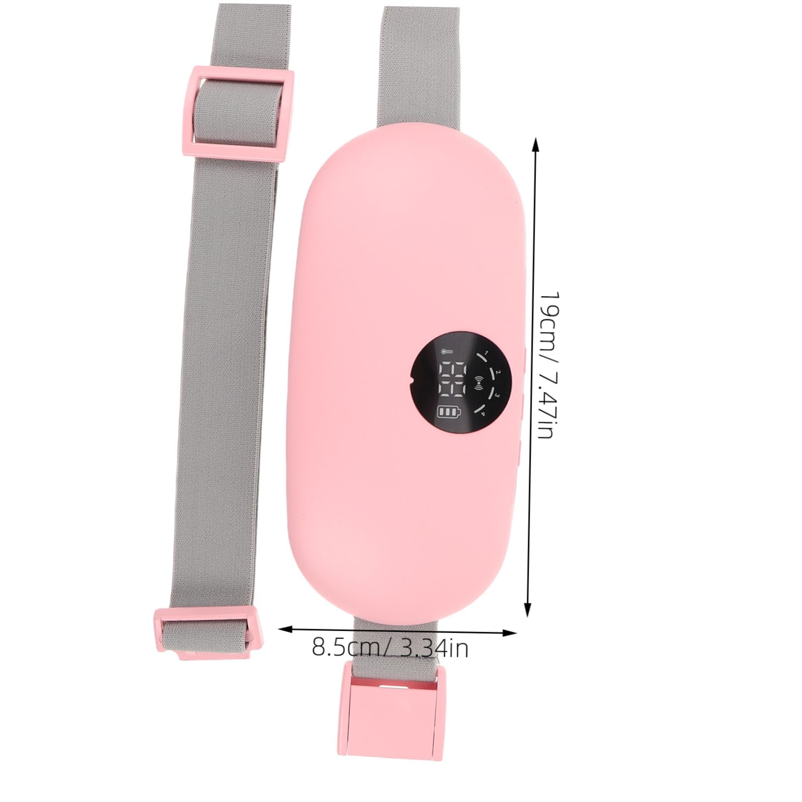Cinturón Térmico Abdominal para Fiebre Menstrual con Calefacción Rápida y Vibración, Diseño Ligero y Portátil Adecuado para Trabajo y Viajes