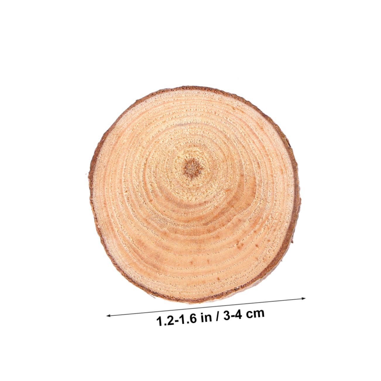 SEWACC 90stücke Holzscheiben Aus Rosenholz Für Hochzeitsdekoration Bastelprojekte Und Tischnummern Natürliche Holzfarbe Mit Rinde Und Feiner Politur