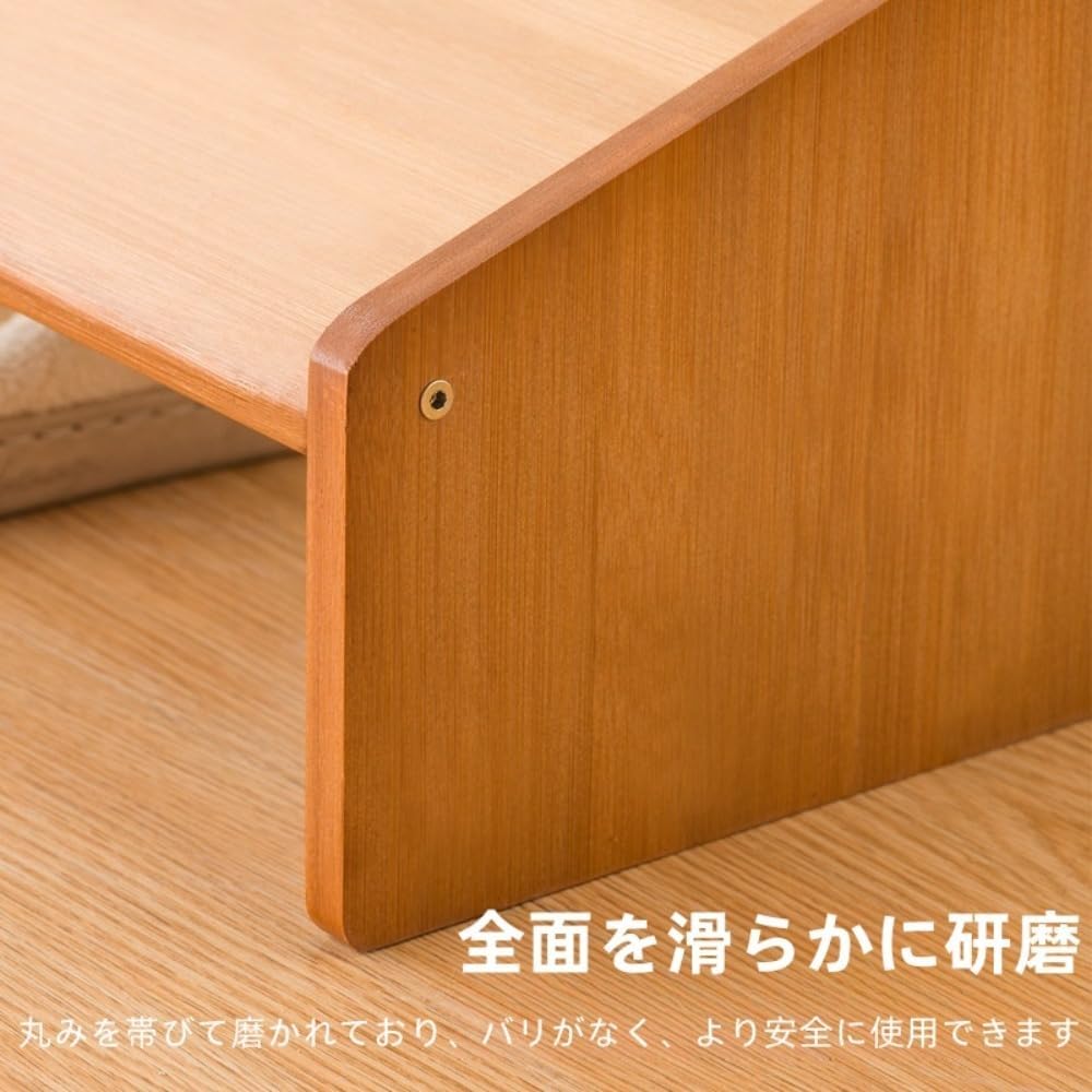 DrivExフットレスト 足置き デスク下 机の下 足台 竹製 取扱簡単 おしゃれ 足枕 疲労軽減 耐久 テレワーク用 自宅 オフィ