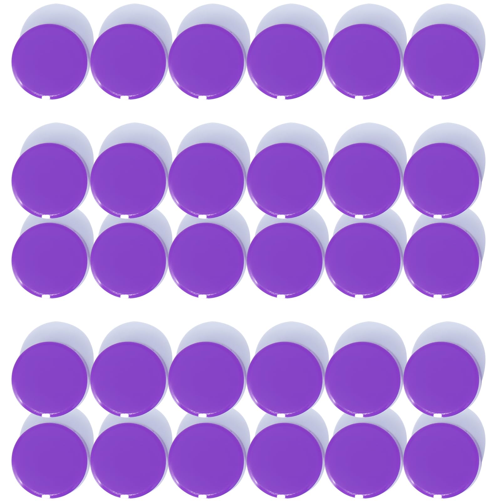DUJEQM Fridge Magnets 30PCS Purple, Strong Magnet Mini Round Decorative Magnets
