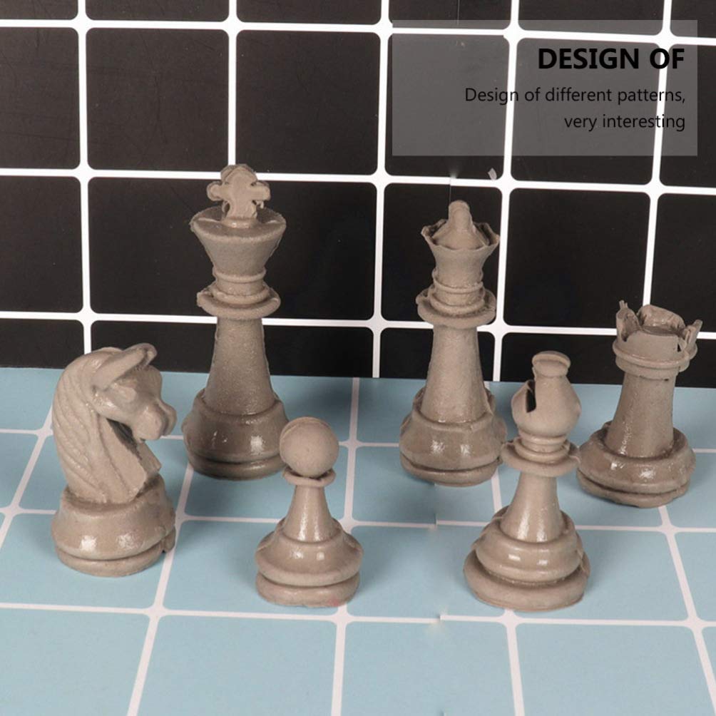 Schachfiguren Form Silikon Fondant Formen DIY 3D Schach Schokoladen Süßigkeiten Dessert Formen 6pcs Schachliebhaber Geschebk