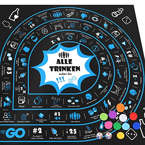 Faburo Brettspiel Partyspiel ab 18, Große Tischspiel Würfelspiel Geschenk Party Spiele Gesellschaftsspiele für Festival, Witziger Spieleabend Partyartikel