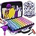 Produktbild TOPSEAS Diamond Painting Zubehör Boxen,mit 70 Fächern Organizer,132 Stück Diamant-Malwerkzeug mit Klebestiften,Diamant Painting Werkzeug Set Butterfly Container Case