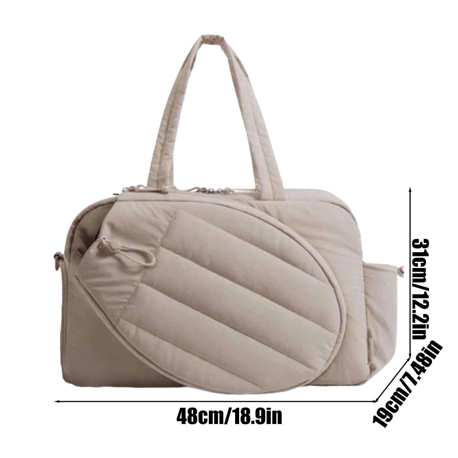 Manolyee Bolsa De Tenis,Bolsa Deportiva de Tipo Duffle con Compartimento para Zapatos | Ligera para Palas De Pádel Y Viajes De Fin De Semana A Canchas