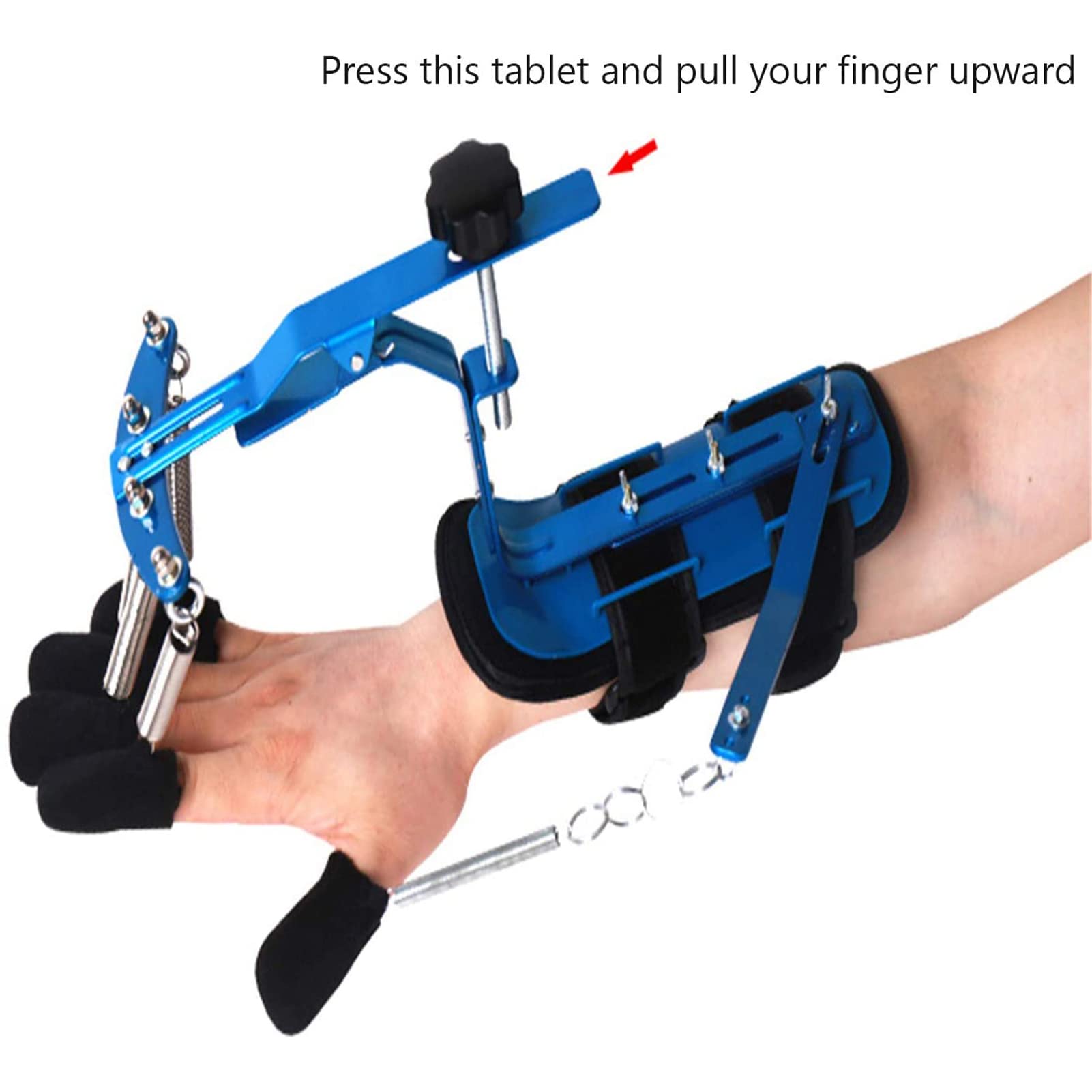 Tutore per la riabilitazione delle dita, plantari per riabilitazione delle dita regolabili Esercitatore per il polso Ortesi per il polso della mano Separato per la flessione delle dita Sched