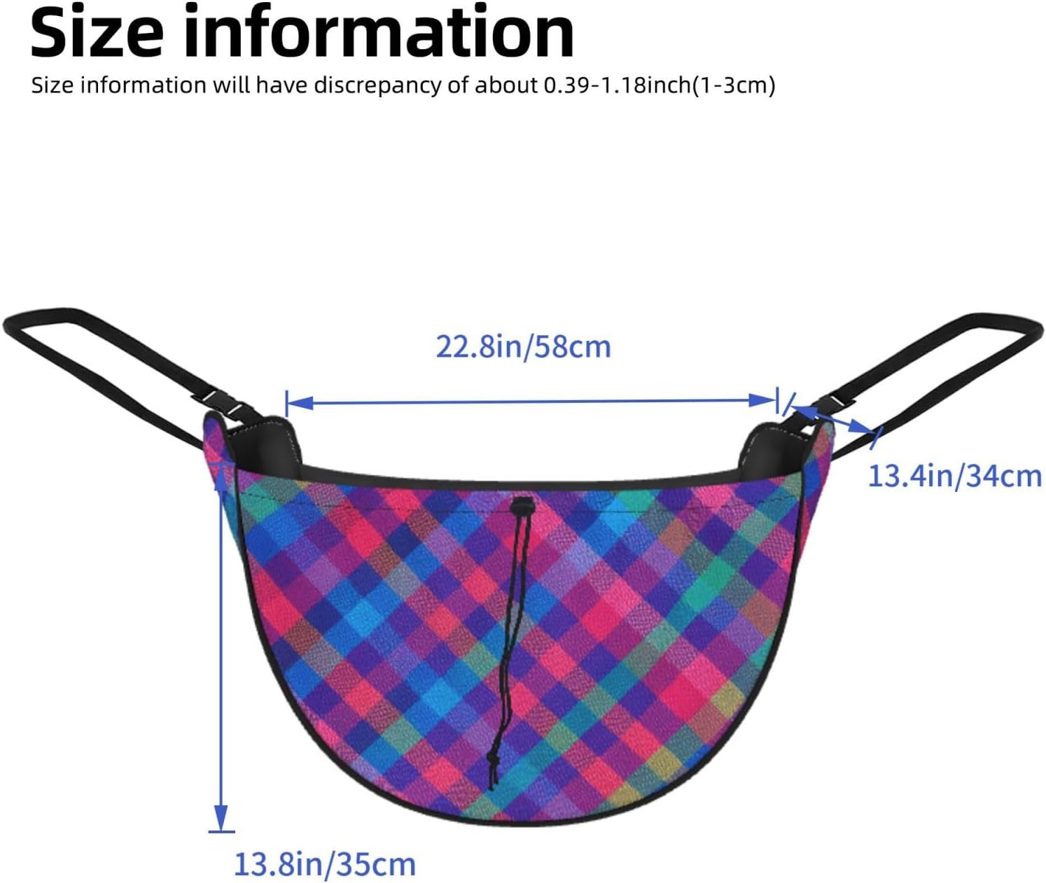 Augenstern Colorful Tartan Pattern Car Backseat Organizer Bag For Road Trips image 3