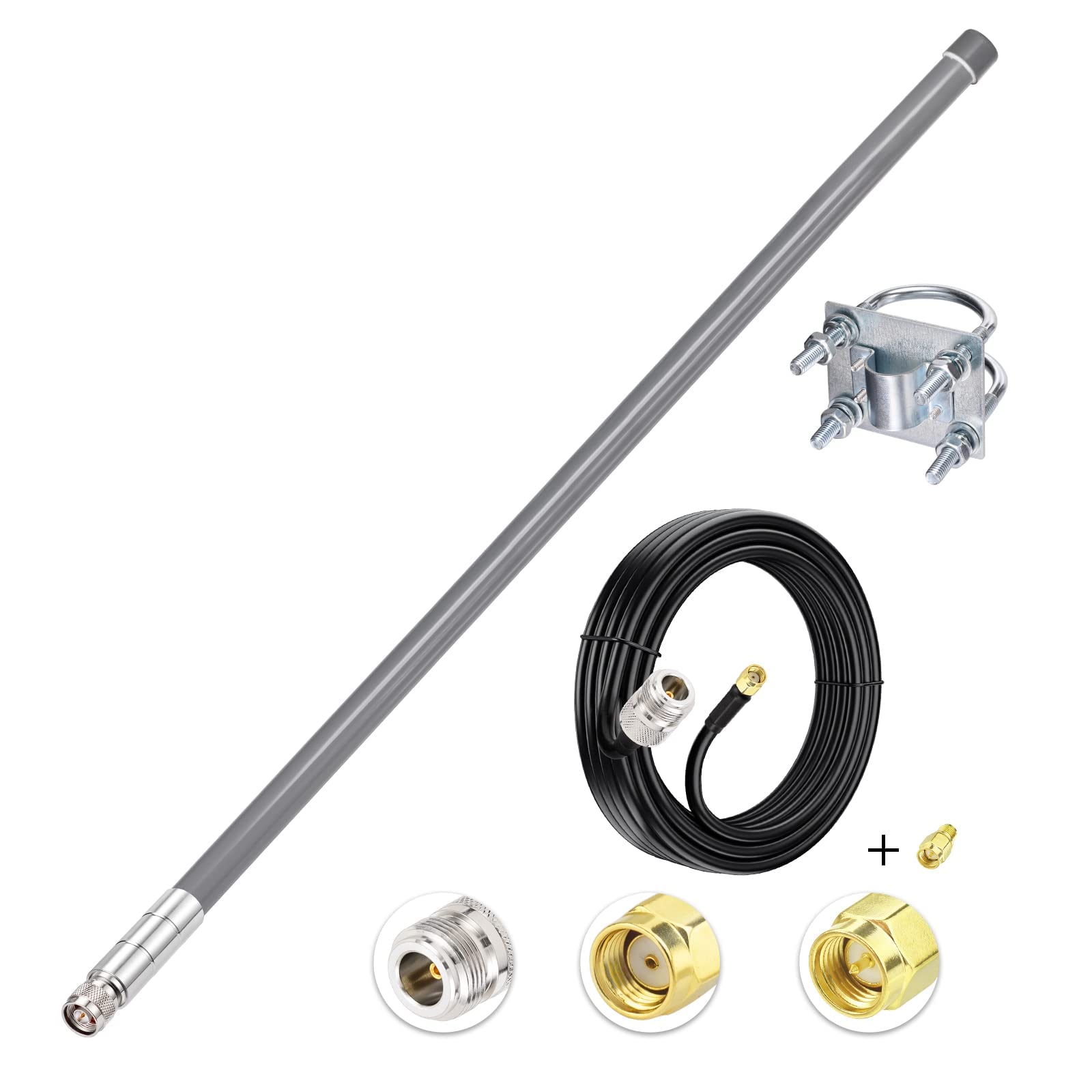 Bingfu Lorwan Antena 5.8dBi con cable de 10 pies
