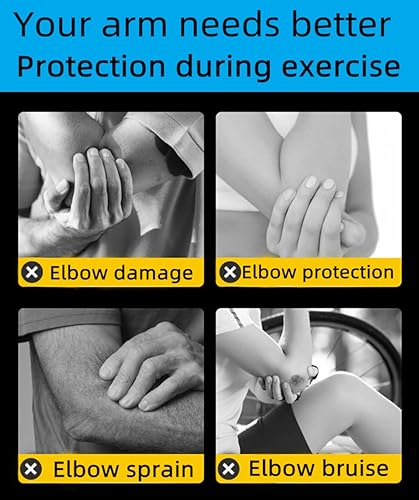 Miniatura 2 de JUSDIQIR Mangas de compresión para coderos, coderas para hombres y mujeres, soporte para codo de golfista de tenis, mangas de soporte para brazo