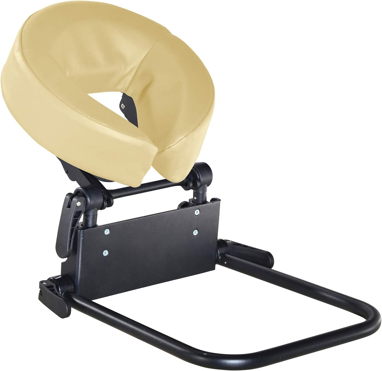 Home Use Sleeping Mattress Top Massage Kit-Adjustable Headrest Face Pillow Cradle & Face Cushion Support Bracket, Head Face Rest Support- Eye Surgery Recovery - Cream