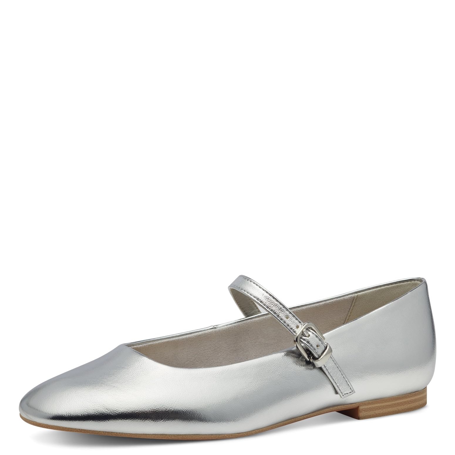 Tamaris Ballerina Women's Vegan Elegant, Metallic, 6.5 UK