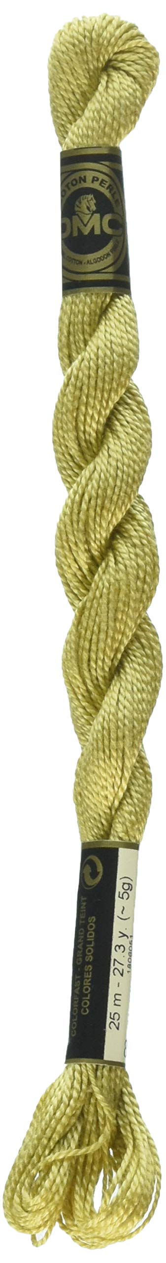 DMC115 5-834 Pearl Cotton Thread, Very Light Golden Olive, Size 5