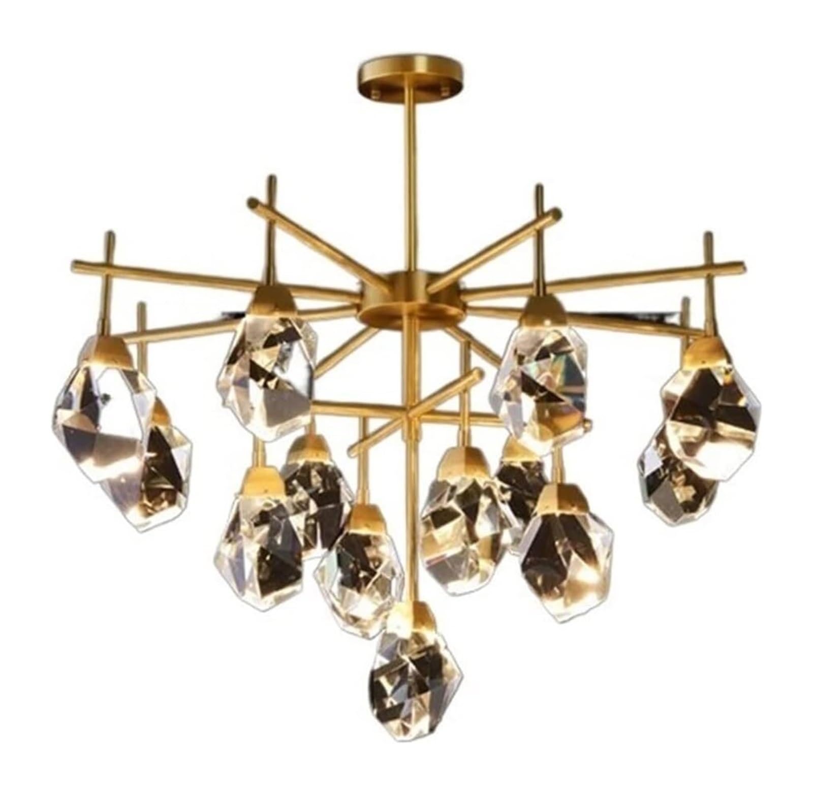 Jybnbbe Light Luxury Pendant Lamp Modern Crystal Pendant Lamp Copper Crystal Pendant Lamp Modern Lamp,Chandeliers,Small
